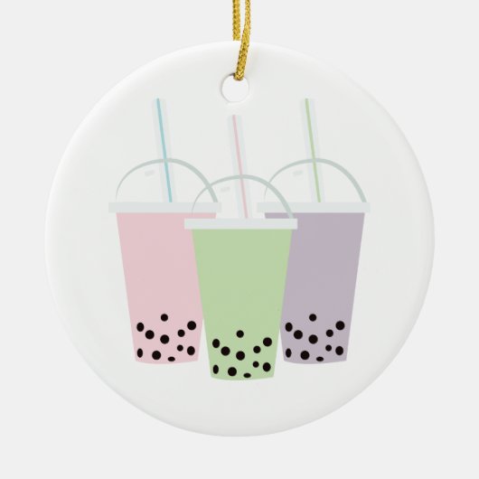 Bubble Teas Keramisch Ornament (Voorkant)