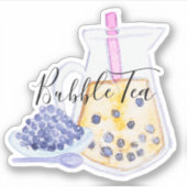 Bubble thee en parels sticker (Voorkant)