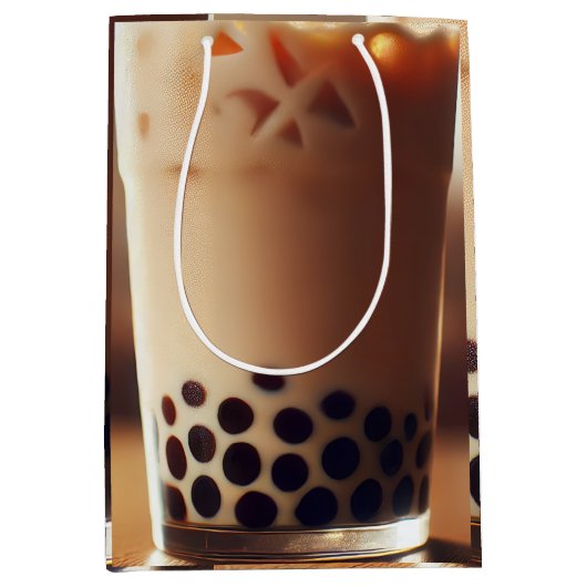 Bubble thee in een glas medium cadeauzakje (Voorkant)