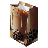 Bubble thee in een glas medium cadeauzakje (Achterkant Gekanteld)