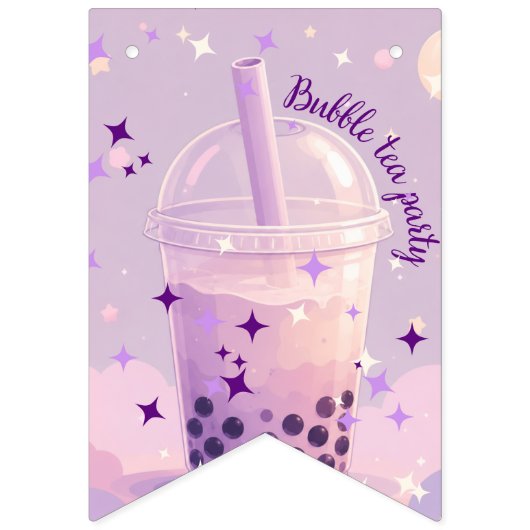 bubble thee ruimte vlaggenlijn banner (Eerste vlag)