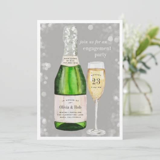 Bubble Toast | Uitnodiging van de indienende parti (Staand voorkant)