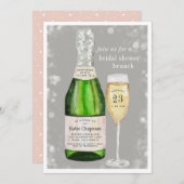 Bubble Toast | Uitnodiging Vrijgezellenfeest Brunc (Voorkant / Achterkant)