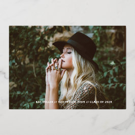 Bubble Trendy Folie Afstuderen kondiging Uitnodiging