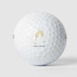'Bubble Trouble' Feestattributen Verjaardag Humor  Golfballen