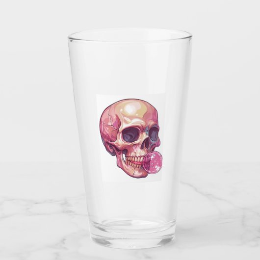 Bubble Trouble Schedel � Grappig Gom Skelet Glas (Voorkant)