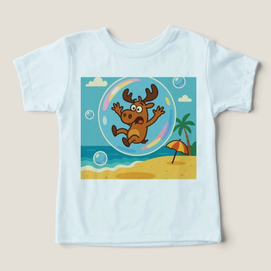Bubble Trouble – Silly Summer Tee for Kids (Design voorkant)