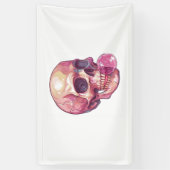 Bubble Trouble Skull – Grappig Gum Skelet Spandoek (Verticaal)