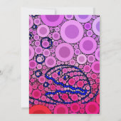 Bubble under the Zee Clam Shell Mosaic Art Kaart (Achterkant)
