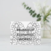 Bubble Up Economie Werkt Briefkaart (Staand voorkant)