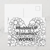 Bubble Up Economie Werkt Briefkaart (Voorkant / Achterkant)