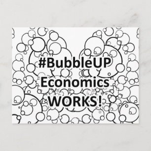 Bubble Up Economie Werkt Briefkaart