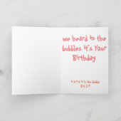 Bubble Verjaardag Kaart (Binnen)