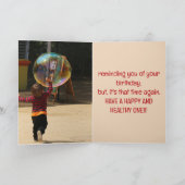 BUBBLE VERJAARDAG KAART VOOR IEDEREEN (Binnen)