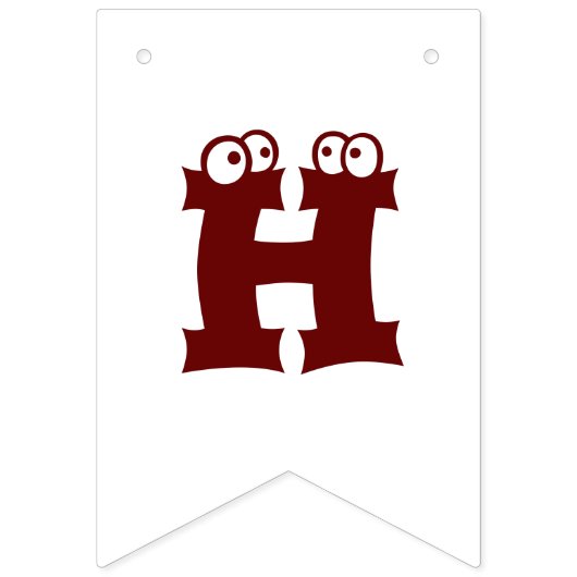 Bubble verjaardag vlaggetjes (Tweede vlag)