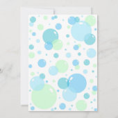 Bubble verjaardagsuitnodiging, Pop op over Kaart (Achterkant)