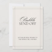 Bubble Verstuur  klassiek lichtgrijs bord Kaart (Voorkant)