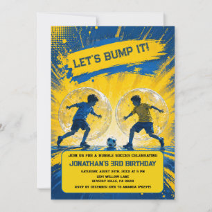 Bubble Voetbal Verjaardagsfeest Knocker Bal Jongen Kaart