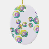 Bubble Wand Blue Keramisch Ornament (Achterkant)