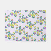 Bubble Wand Paars Deurmat (Voorkant)