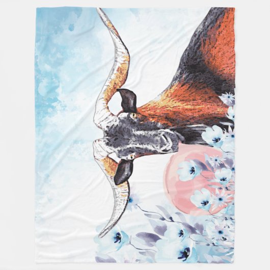 Bubble Waterverf Kiko Goat Buck GetYerGoat™ Fleece Deken (Voorkant)