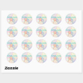 Bubble Waterverf Wand Kids Verjaardagsfeest Ronde Sticker (Vel)