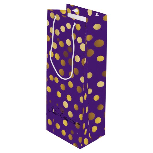 Bubble Wine Gift Bag Wijn Cadeautas (Voorkant Gekanteld)