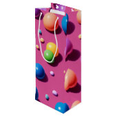 Bubble Wine Gift Bag Wijn Cadeautas (Achterkant Gekanteld)