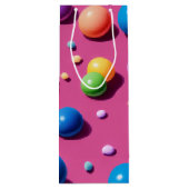 Bubble Wine Gift Bag Wijn Cadeautas (Achterkant)