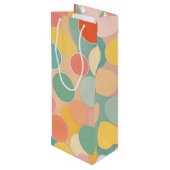 Bubble Wine Gift Bag Wijn Cadeautas (Achterkant Gekanteld)