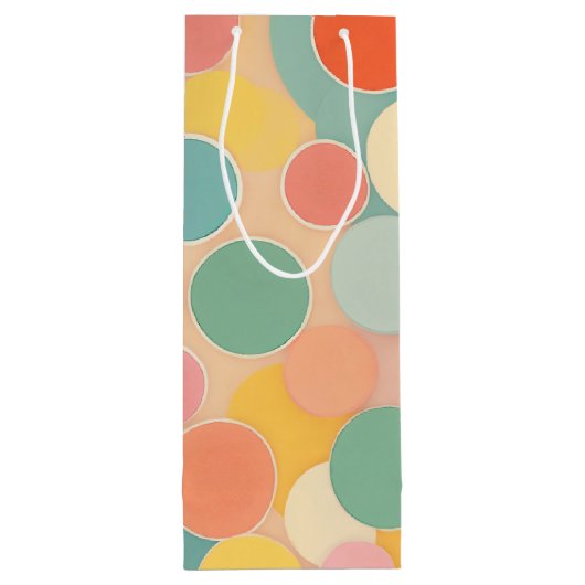 Bubble Wine Gift Bag Wijn Cadeautas (Achterkant)