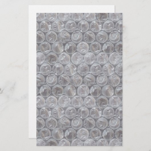 Bubble wrap briefpapier (Voorkant / Achterkant)