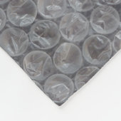 Bubble wrap fleece deken (Hoek)