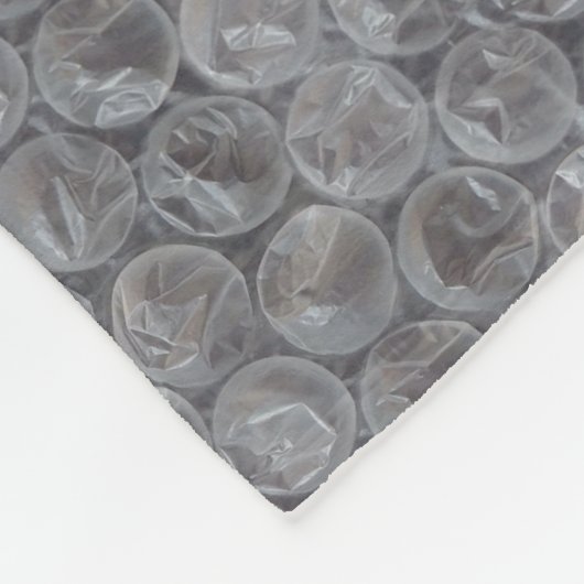 Bubble wrap fleece deken (Hoek)