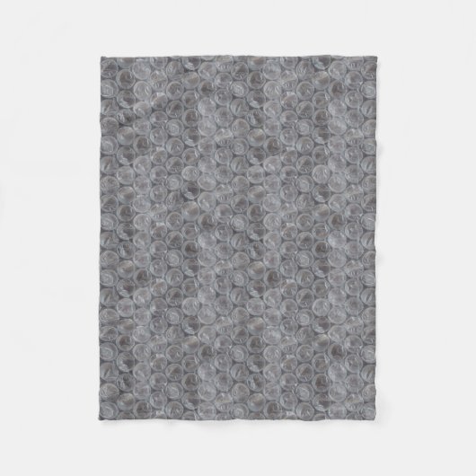 Bubble wrap fleece deken (Voorkant)