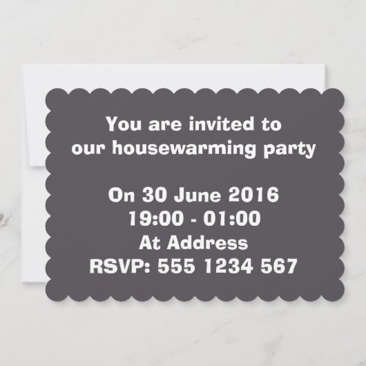 Bubble wrap housewarming party uitnodiging (Achterkant)