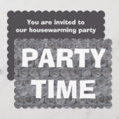 Bubble wrap housewarming party uitnodiging (Voorkant / Achterkant)