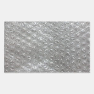 Bubble Wrap Rechthoekige Sticker