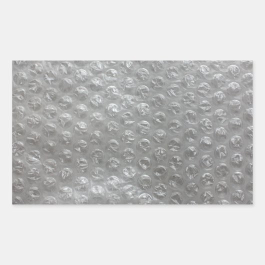 Bubble Wrap Rechthoekige Sticker (Voorkant)