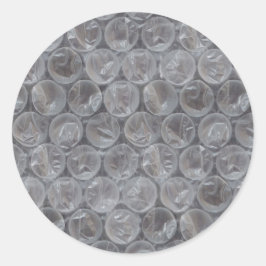 Bubble wrap ronde sticker