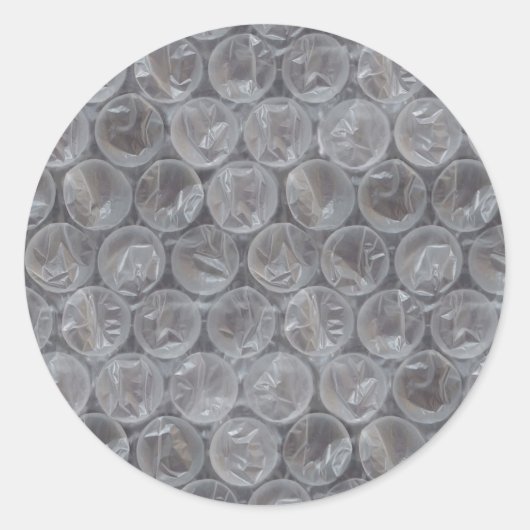 Bubble wrap ronde sticker (Voorkant)