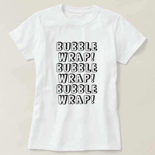 Bubble Wrap T-shirt (Design voorkant)