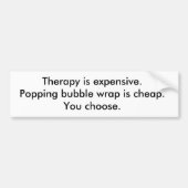 Bubble Wrap Therapy Bumpersticker (Voorkant)