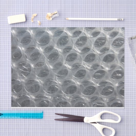 Bubble wrap ziet er leuk uit tissuepapier (Craft)