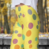 Bubble Yellow Bubbles-patroon Leggings