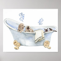 Bubblebad Puppies Kitten Badkuip Badkamer