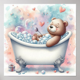 Bubblebadbeer Poster