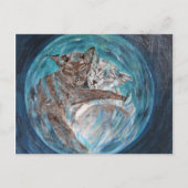 Bubblecat in Cyberspace Briefkaart (Voorkant)