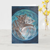 Bubblecats in Cyberspace Kaart (Gele Bloem)