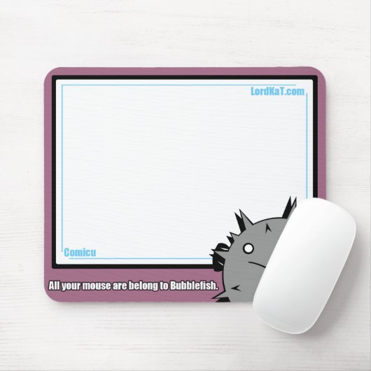 BubbleFishes Mousepad Muismat (Met muis)